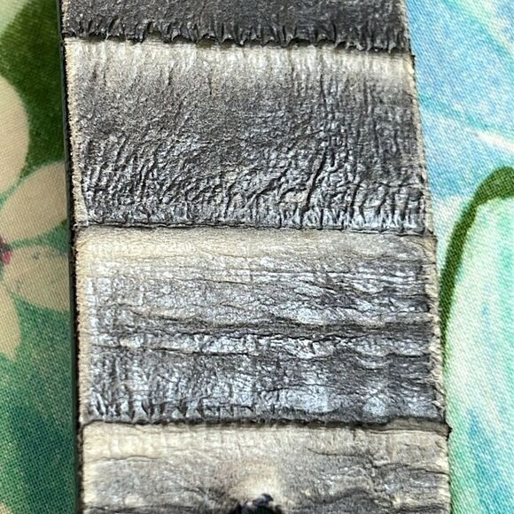 Vintage Leather Post & Co Art Moda Exotic Belt - L (?) main image 8